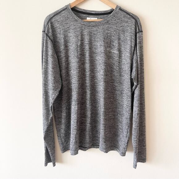Columbia Tech Trial Lightweight Mesh Fabric Long Sleeve Top Men’s size XL Gray - Picture 1 of 6